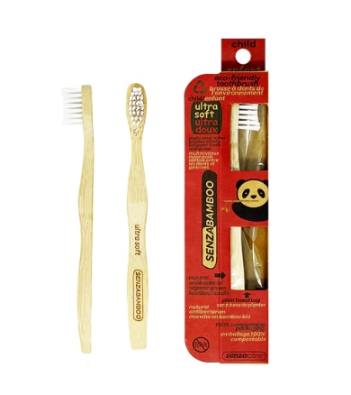 Senzacare SenzaBamboo Child's Eco-Friendly Ultra Soft Bamboo Toothbrush