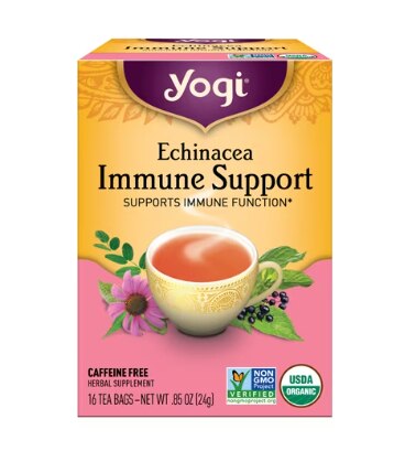 Yogi Non-GMO Caffeine Free Organic Herbal Tea Immune Support
