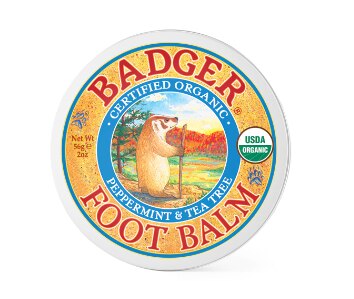 Badger Organic Foot Balm Peppermint Tea Tree