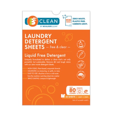 Boulder Clean Laundry Detergent Sheets Free