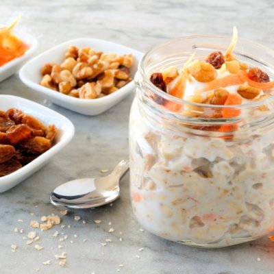Creamy Carrot Cake Overnight Oats