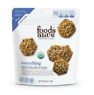 Foods Alive Organic Sprouted Crisps Everything