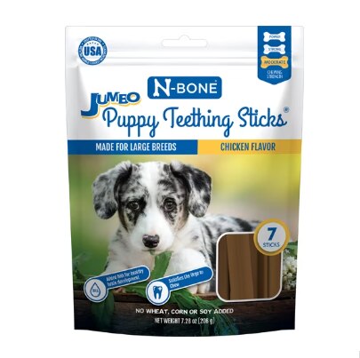 N-Bone Puppy Teething Sticks Dog Treats Large Breed Puppy