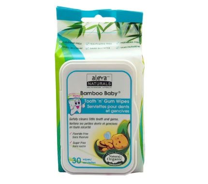 Aleva Naturals Bamboo Baby 'n' Gum Wipes