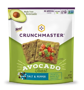 Crunchmaster Gluten Free Avocado Toast Crackers Salt & Pepper