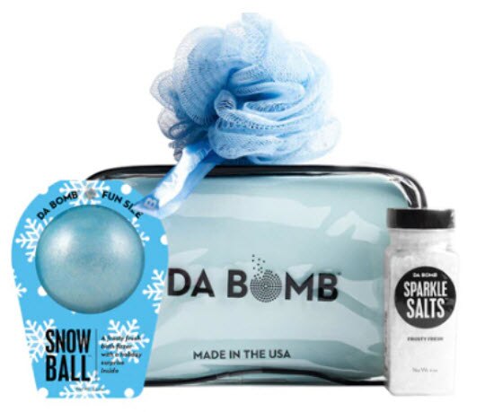 Da Bomb Holiday Snowball Bath Bomb 3 Piece Gift Set