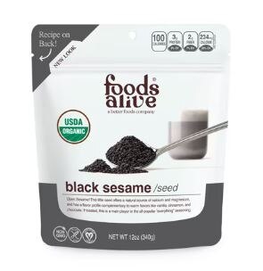 Foods Alive Organic Black Sesame Seeds Superfood