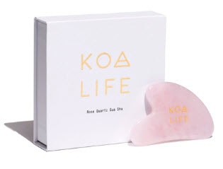 Koa Life Rose Quartz Gua Sha Massage Tool