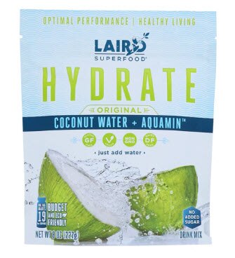 Laird Superfood Hydrate Coconut Water + Aquamin Drink Mix Original