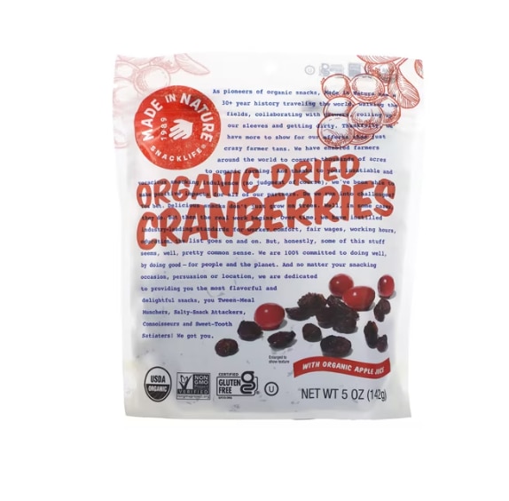 Made In Nature Organic Dried Cranberries