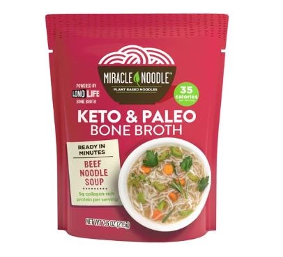 Miracle Noodle Bone Broth Beef Noodle Soup
