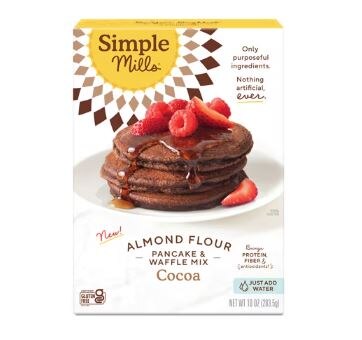 Simple Mills Almond Flour Pancake & Waffle Mix Gluten Free Cocoa