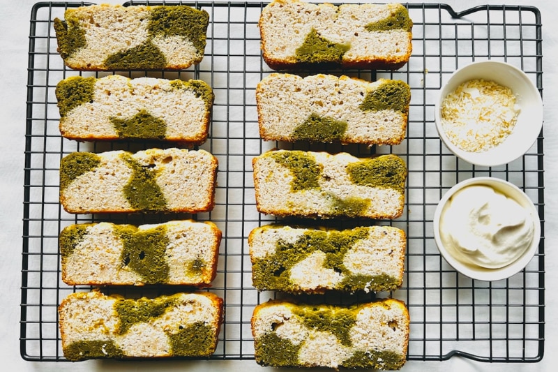 Marbled Matcha Cake