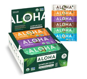 Aloha Plant-Based Protein Bars Sampler Pack