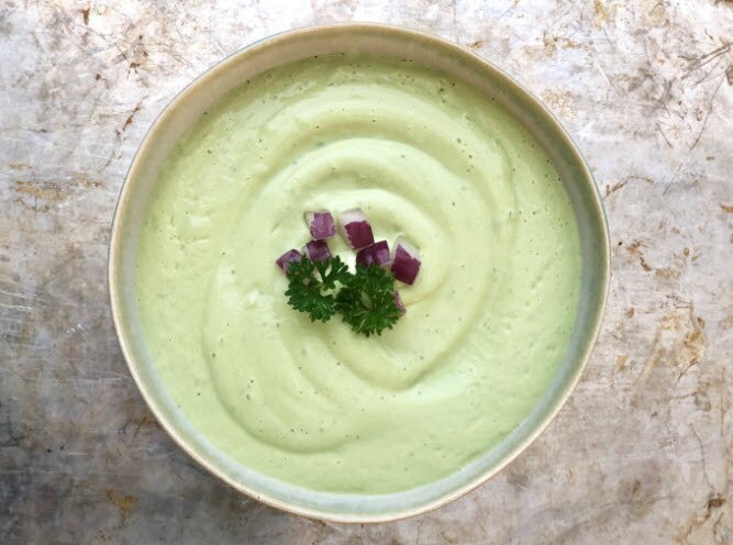 Keto Chilled Avocado Soup