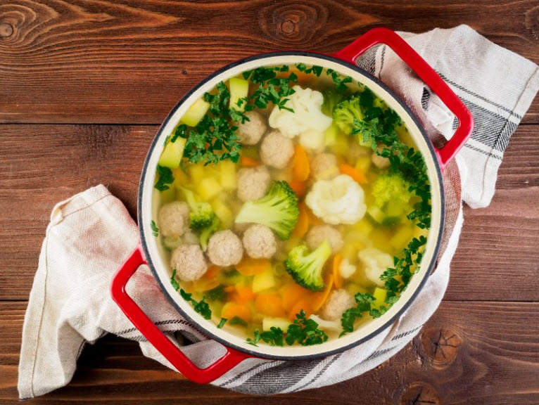 Keto Meatball Soup