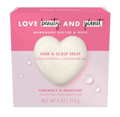 Love Beauty and Planet Blooming Color Shampoo Bar Murumuru Butter & Rose