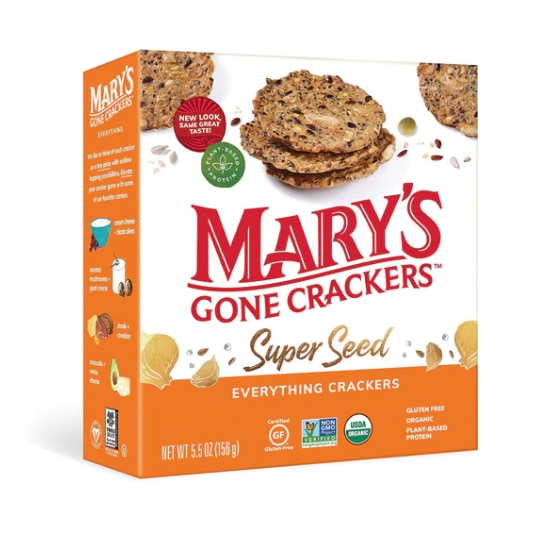 Mary's Gone Crackers Super Seed Everything Crackers