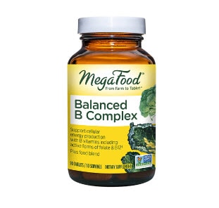 MegaFood Balanced B Complex with Vitamin B12, Vitamin B6 and Folate