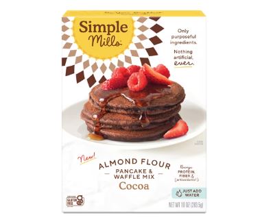 Simple Mills Almond Flour Pancake & Waffle Mix Gluten Free Cocoa