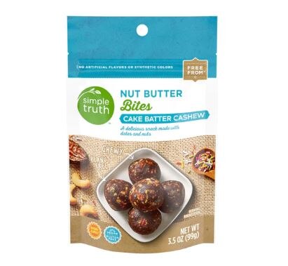 Simple Truth Nut Butter Bites Cake Batter Cashew