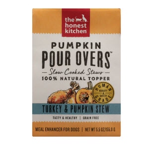 The Honest Kitchen Pumpkin Pour Overs Turkey & Pumpkin Stew Dog Food Topper