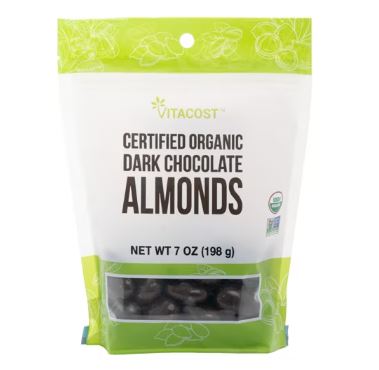 Vitacost Certified Organic Dark Chocolate Almonds