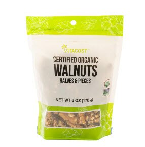 Vitacost Certified Organic Walnuts Halves & Pieces Non-GMO Kosher