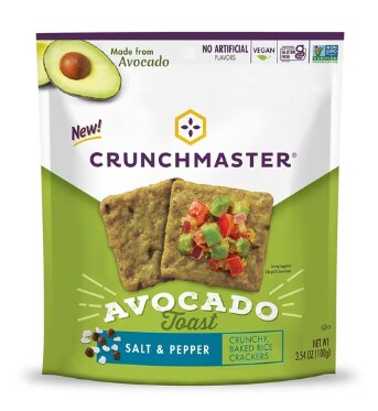 Crunchmaster Gluten Free Avocado Toast Crackers Salt & Pepper