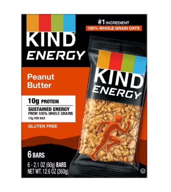 KIND Gluten Free Whole Grain Engery Bars Peanut Butter