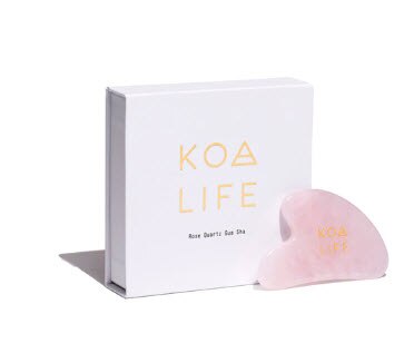 Koa Life Rose Quartz Gua Sha Massage Tool -