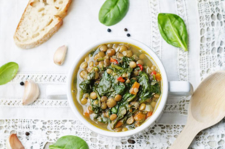 Lentil & Spinach Soup