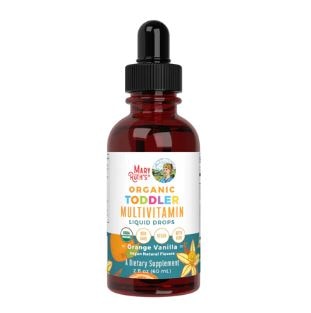 MaryRuth's Organics Organic Toddler Multivitamin + Iron Liquid Drops Orange Vanilla