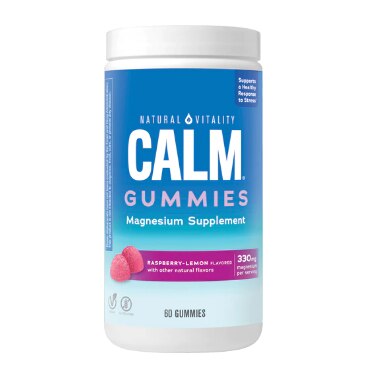 Natural Vitality Calm Gummies Raspberry Lemon