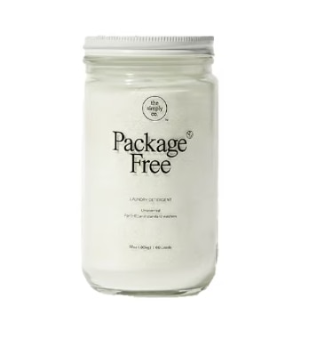 Package Free Laundry Detergent 3-Ingredient Powder Unscented
