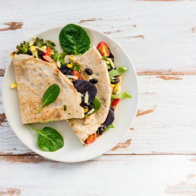 Bean & Cheese Quesadillas with Buckwheat Tortillas