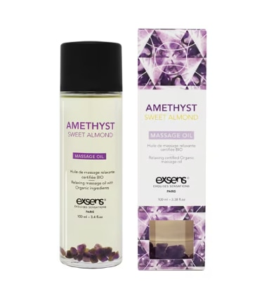 Exsens Crystal Infused Massage Oil Amethyst