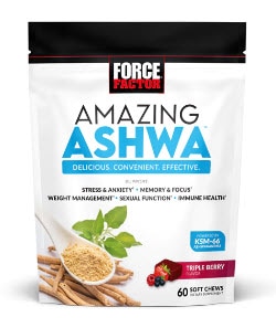 Force Factor Amazing Ashwa - Ashwaghanda Supplement Triple Berry