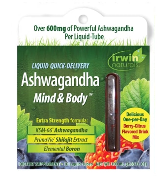 Irwin Naturals Liquid Quick-Delivery Ashwagandha Mind & Body