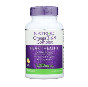 Natrol Omega 3-6-9 Complex Heart Health Lemon