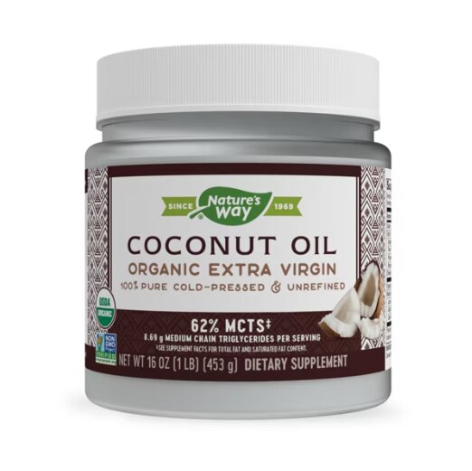 Nature's Way Organic Extra Virgin Coconut Oil - Cold-Pressed & Unrefined