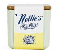 Nellie's Dish Butter Semi-Solid Dishwashing Soap in Refillable Ceramic Container