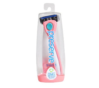 Preserve Razor Shave 5 System for Women Pink Mint Yellow