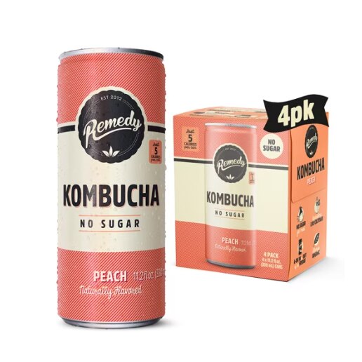 Remedy Kombucha Peach
