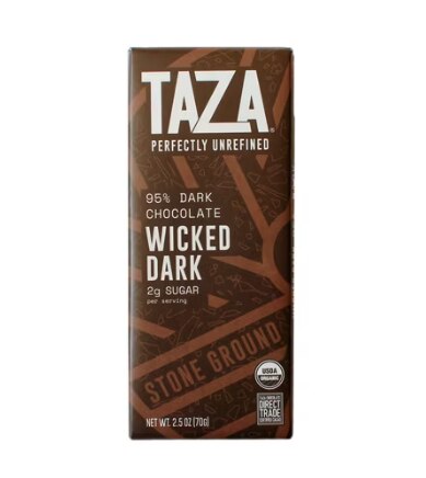 Taza Chocolate Organic Dark Chocolate Bar Stone Ground Wicked Dark