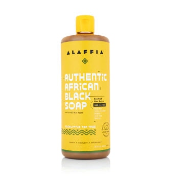 Alaffia Authentic African Black Soap Eucalyptus Tea Tree