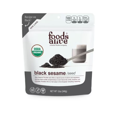Foods Alive Organic Black Sesame Seeds Superfood