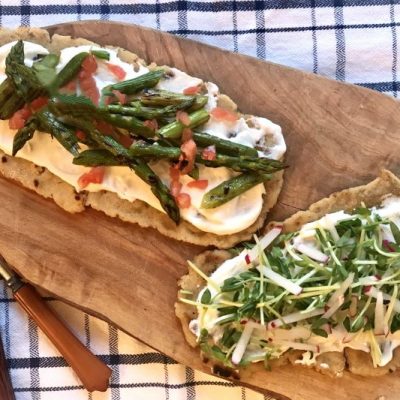 Homemade Flatbread Recipe with Whipped Ricotta