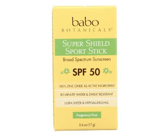 Babo Botanicals Super Shield Sport Stick Sunscreen SPF 50 Fragrance Free