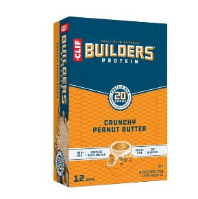 Clif Bar Builders Plant-Based Protein Bars Crunchy Peanut Butter